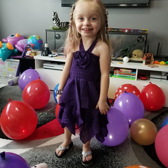 Lele for Kids Other - Lele for Kids 3T Purple gauze Hankercheif dress